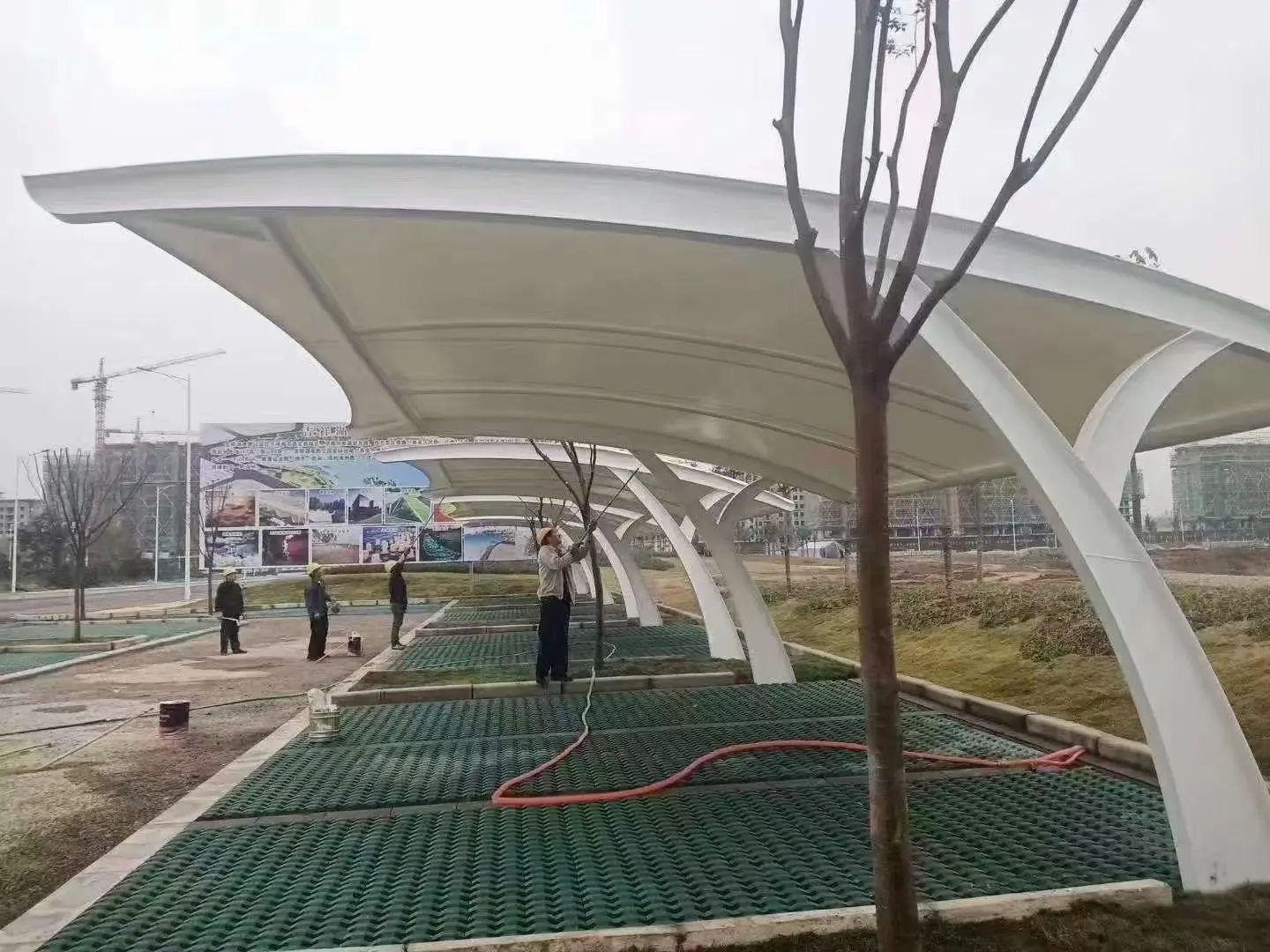 贵州湄潭膜结构车棚采购避坑指南:本地气候不同,别拿低价当性价比